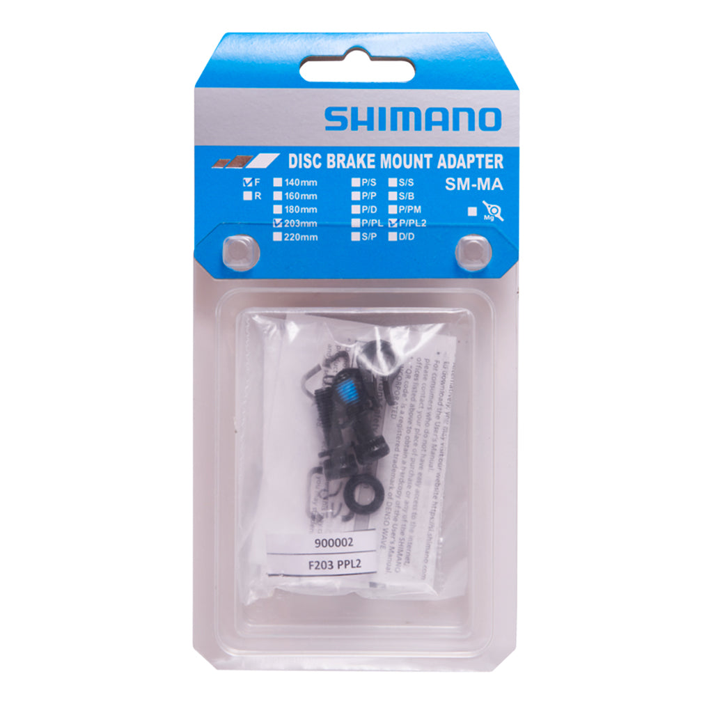 Shimano SM-MA-F203P/PL2 Mount Adapter for Disc Brake Caliper - Post Mount to Post Mount 200mm to 203mm