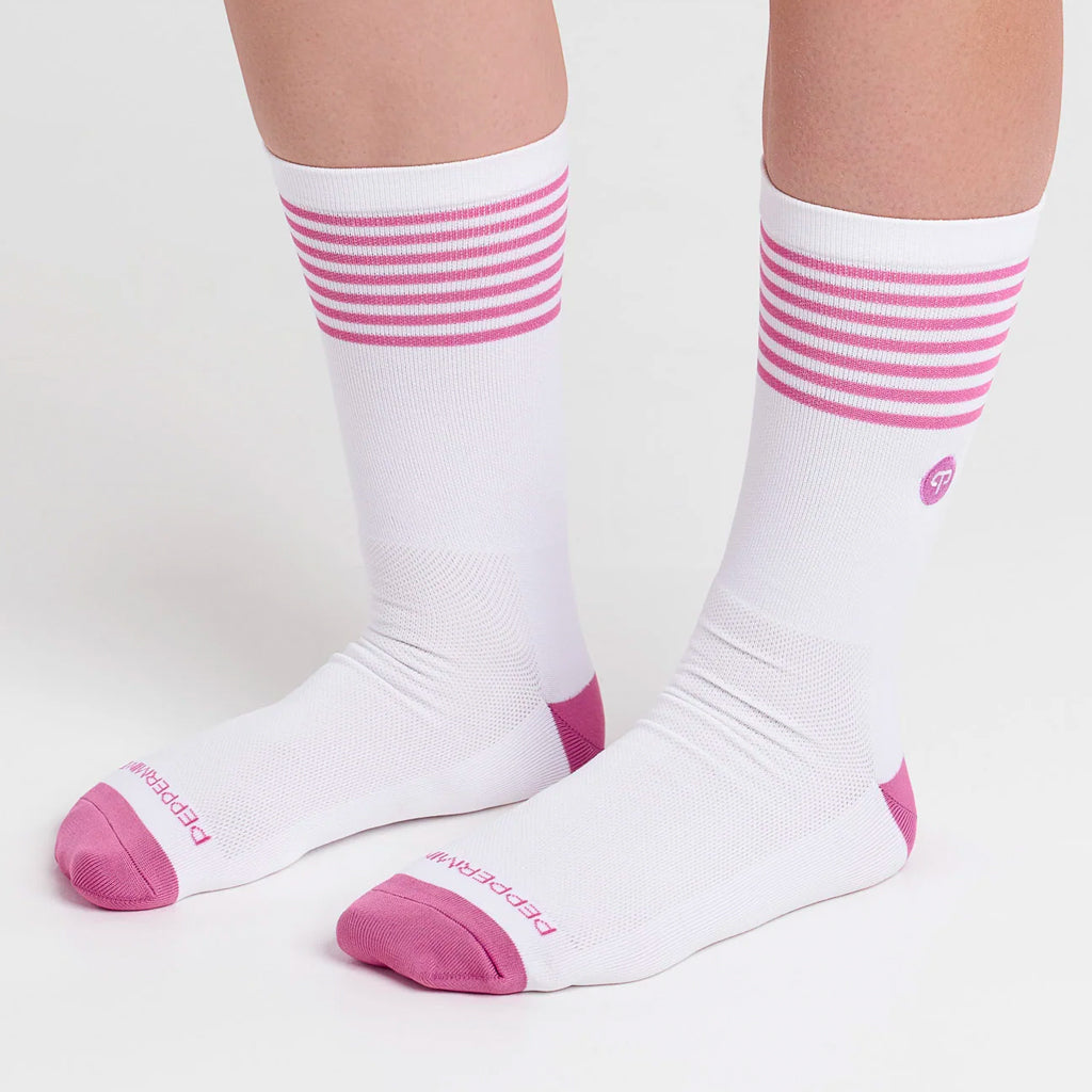 Peppermint Cycling Co. Signature Stripped Knitted Socks
