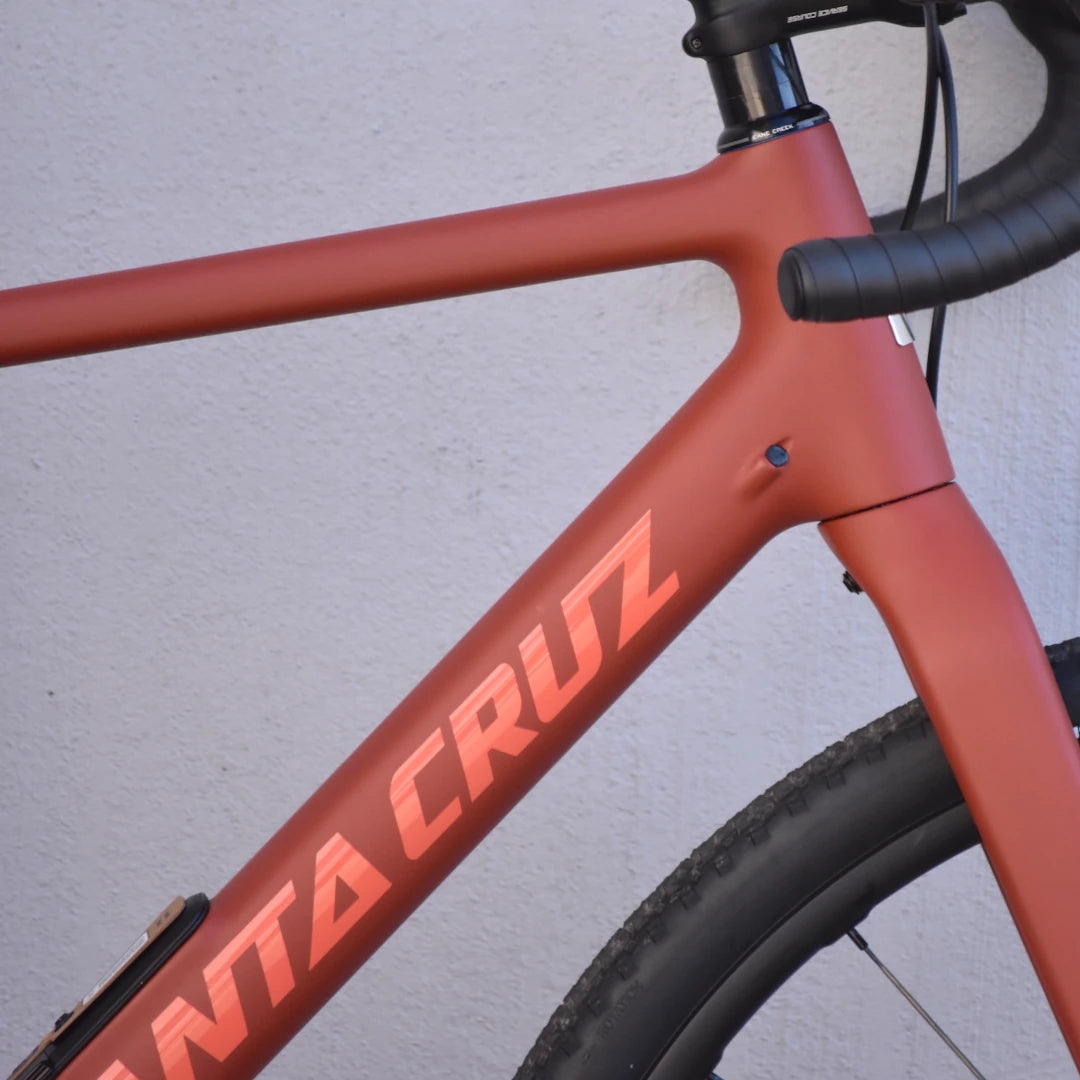 Santa Cruz Stigmata front triangle and head tube - matte brick red