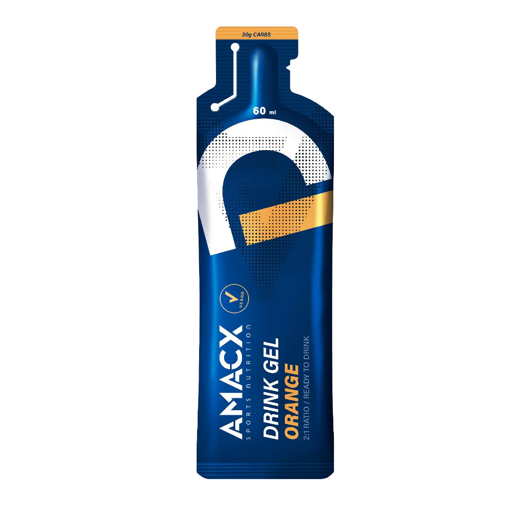 Gel Boisson Nutrition Sportive Amacx Orange (pack de 12)