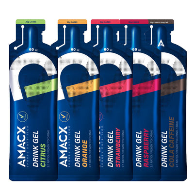 Amacx Sports Nutrition Drink Gel Cola Caffeine (12 pack)