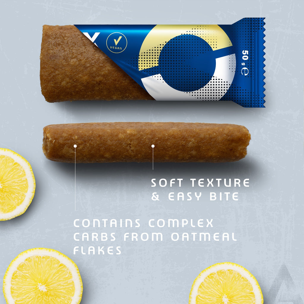 Barre d'avoine énergétique Amacx Sports Nutrition Citron (paquet de 12)