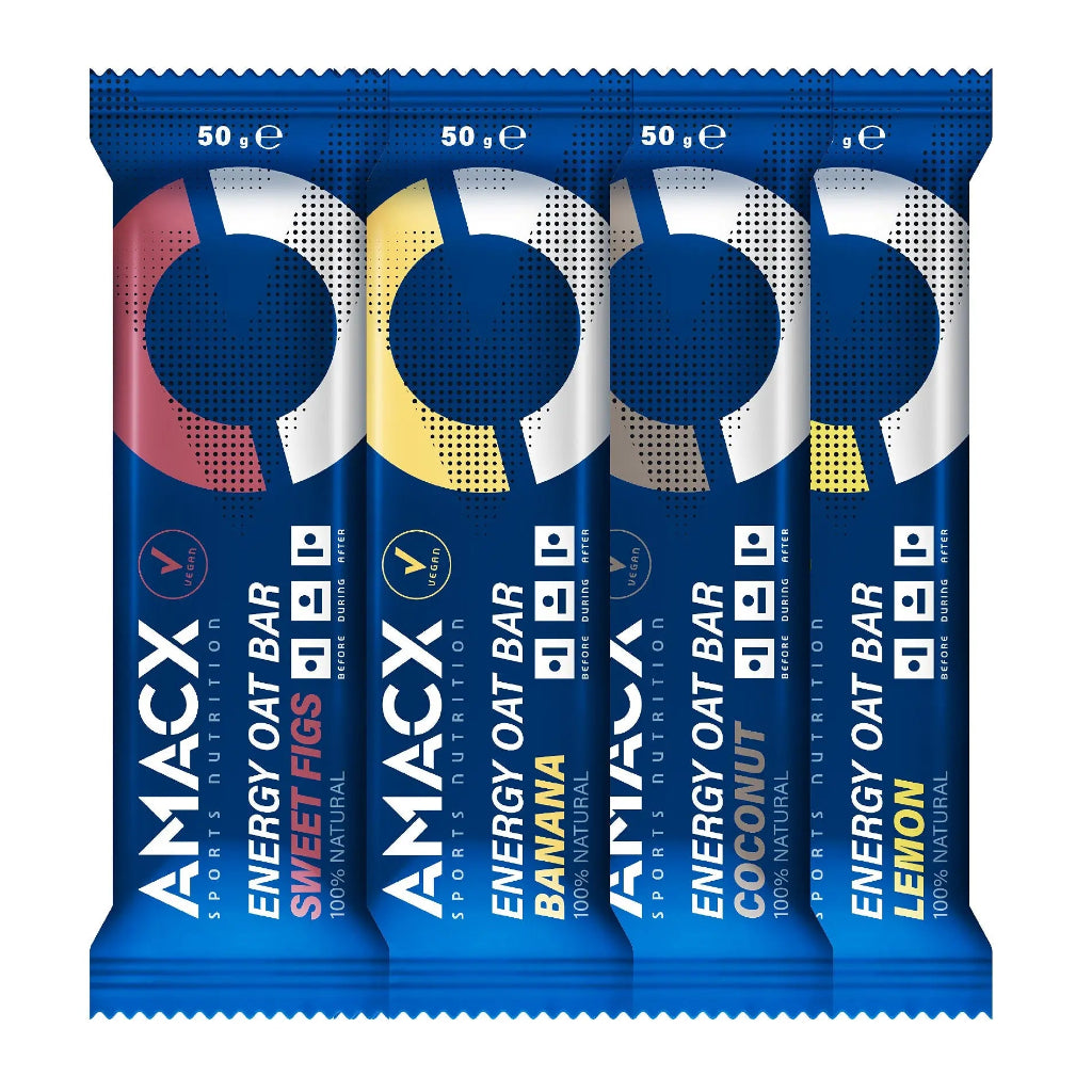 Barre d'avoine énergétique Amacx Sports Nutrition Citron (paquet de 12)