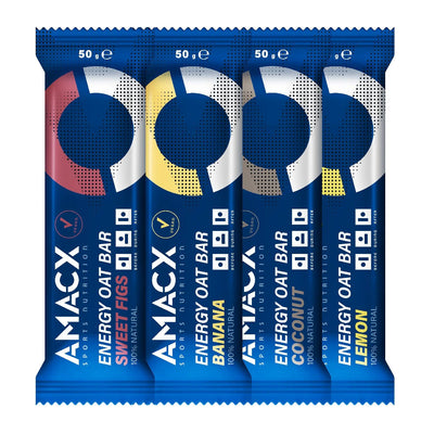 Barre d'avoine énergétique Amacx Sports Nutrition Citron (paquet de 12)