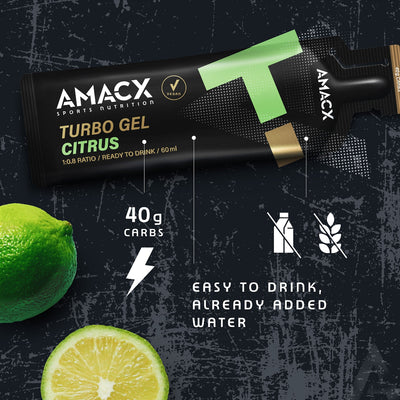 Amacx Sports Nutrition Turbo Gel Citrus (12 pack)
