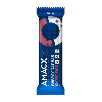 Barre d'énergie à l'avoine Amacx Nutrition Sportive Figues Douces (pack de 12)