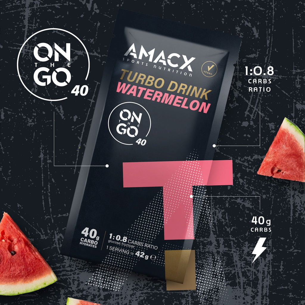 Amacx Nutrition Sportive Turbo Boisson À Emporter Pastèque (12 pack)