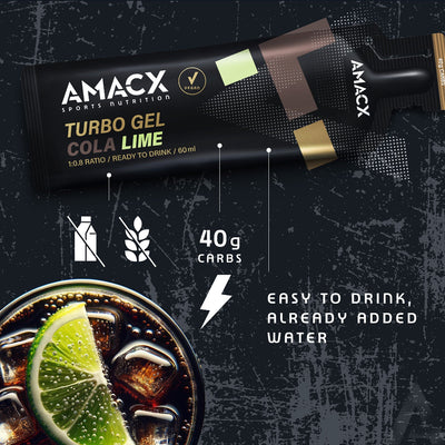 Amacx Sports Nutrition Turbo Gel Cola Lime (12 pack)