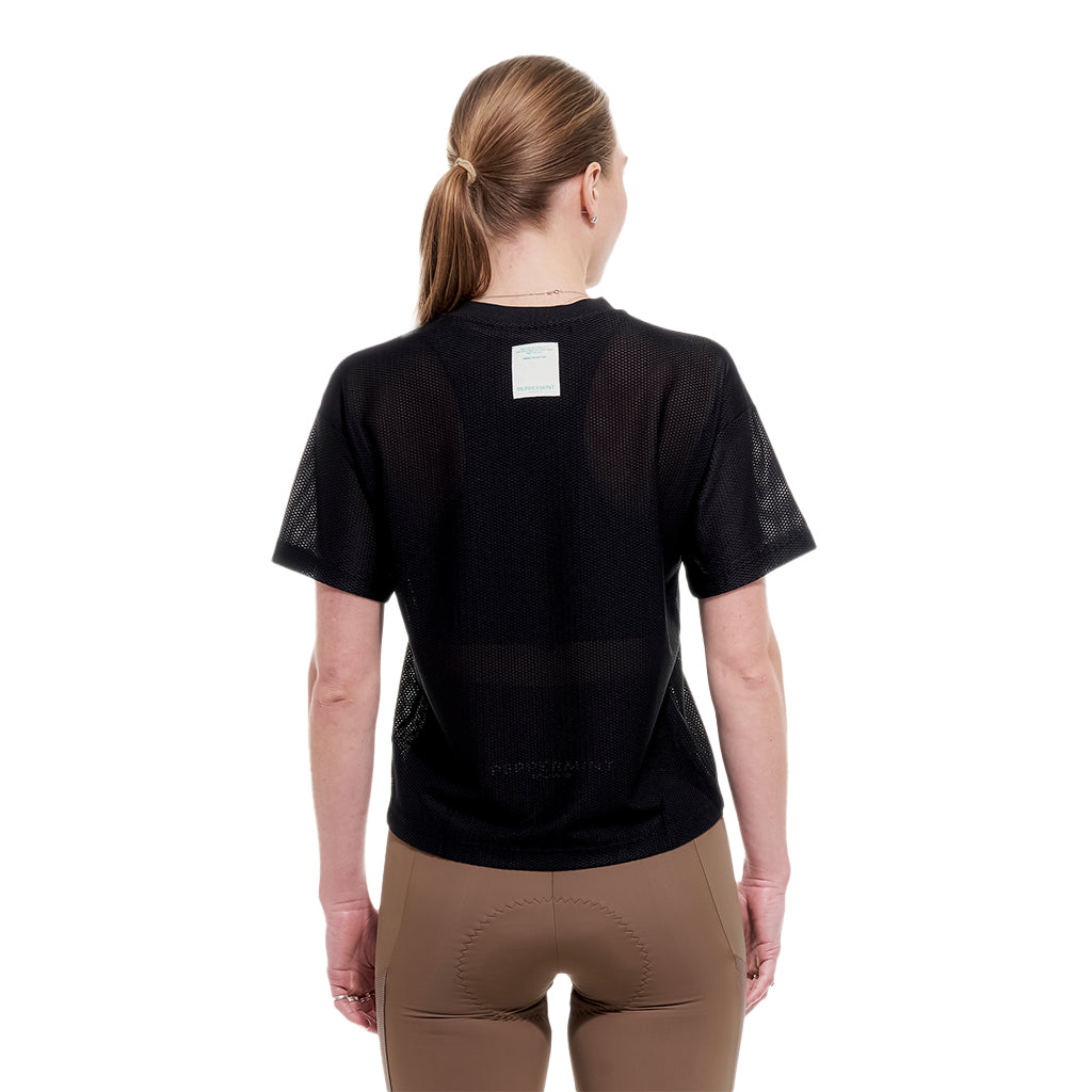 Peppermint Cycling Co. Backroads Crop Mesh Femme