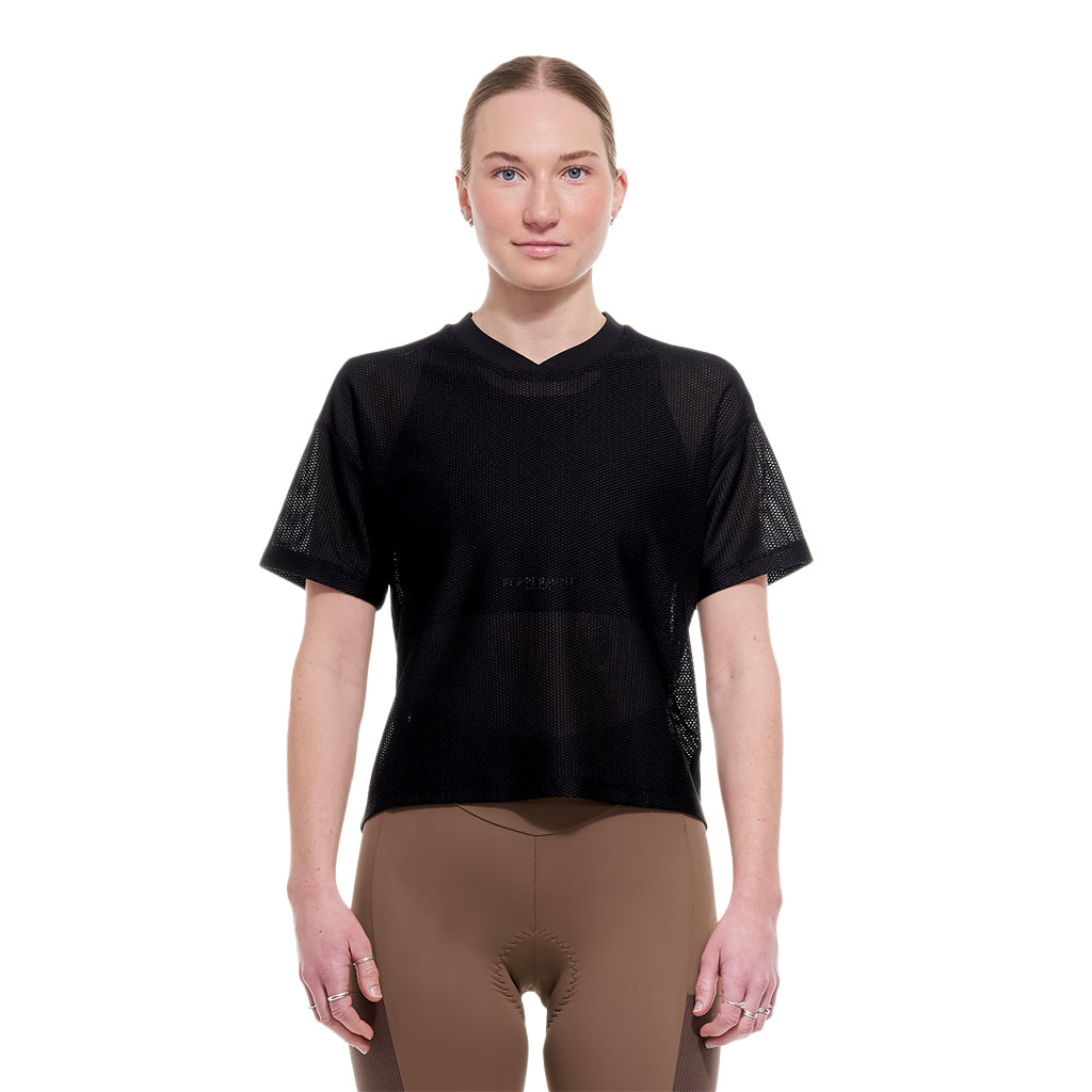 Peppermint Cycling Co. Backroads Crop Mesh Femme