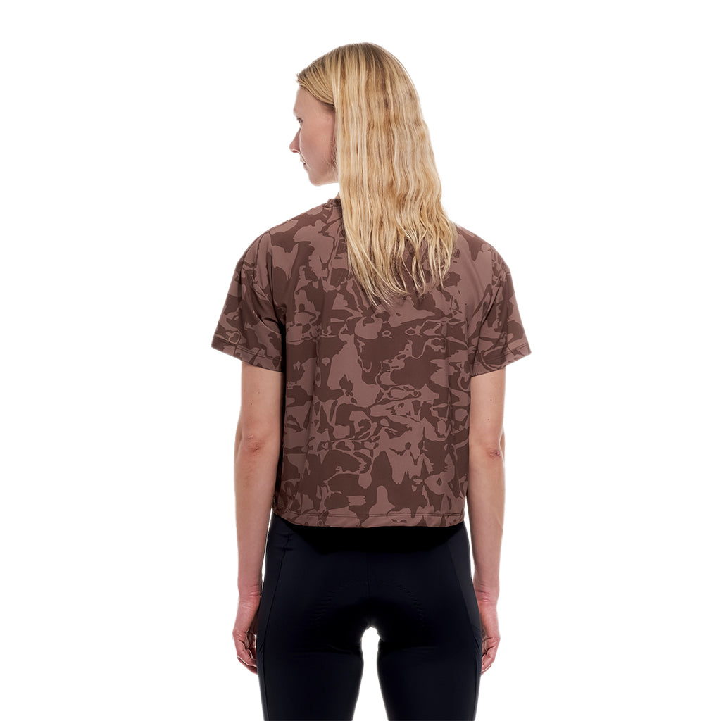 T-shirt court Backroads pour femmes de Peppermint Cycling Co.