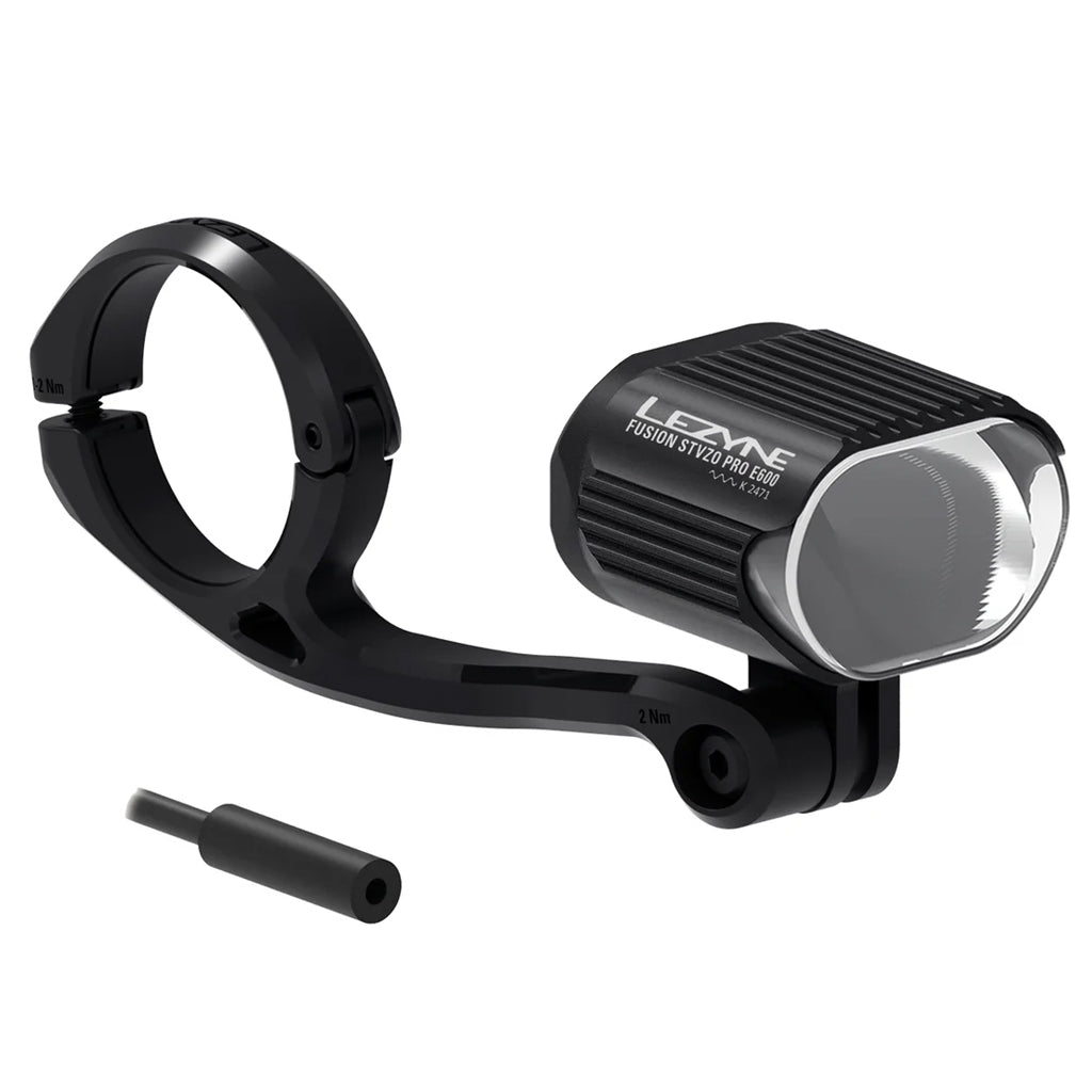 Lezyne E-bike Fusion Pro StVZO E600 Front - LED Front Bike Light For E-bikes
