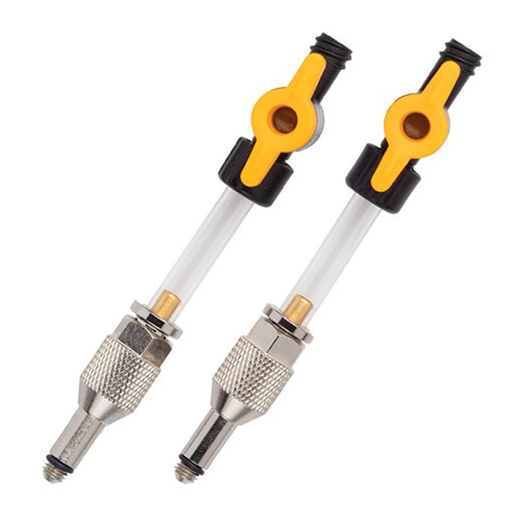 Jagwire Elite DOT Bleed Kit adapters with 1/4 turn valves
