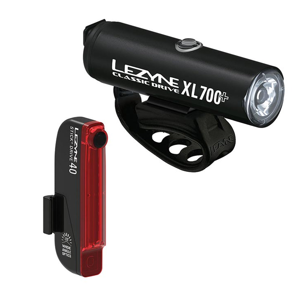 Lezyne Classic Drive XL 700+ / Stick+ Drive LED Light Set