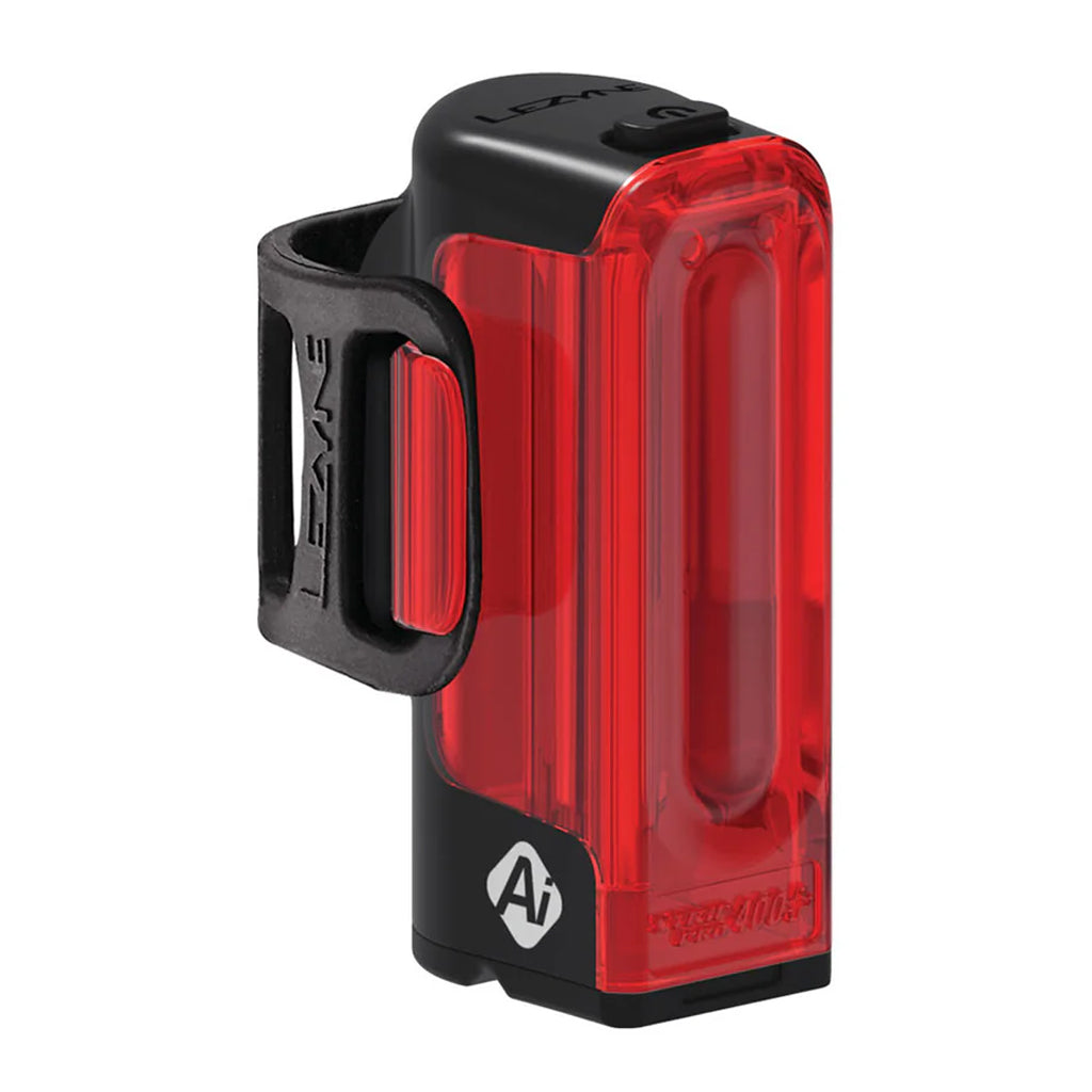 Lezyne Strip Pro Ai Alert 400+ Rear - Rear Bike Light w/Smart Brake-Sensing Tech