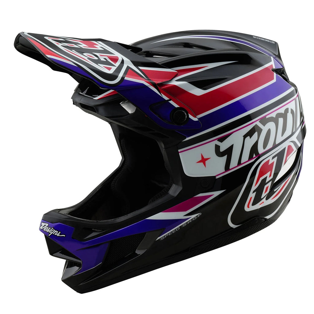 Troy Lee Designs D4 Polyacrylite Helmet w/MIPS - Linear
