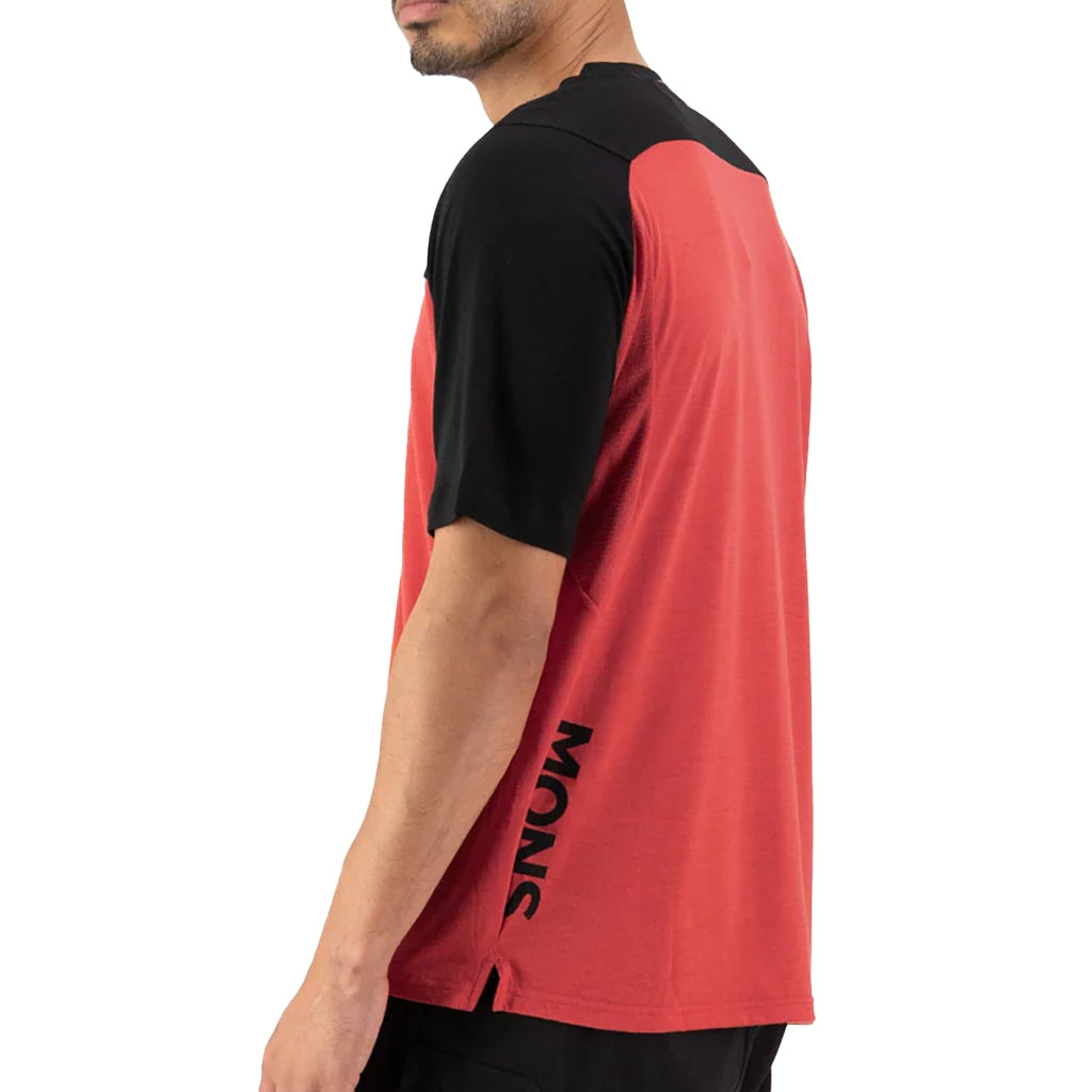 Maillot de vélo à manches courtes Mons Royale Diversion en mérinos pour homme