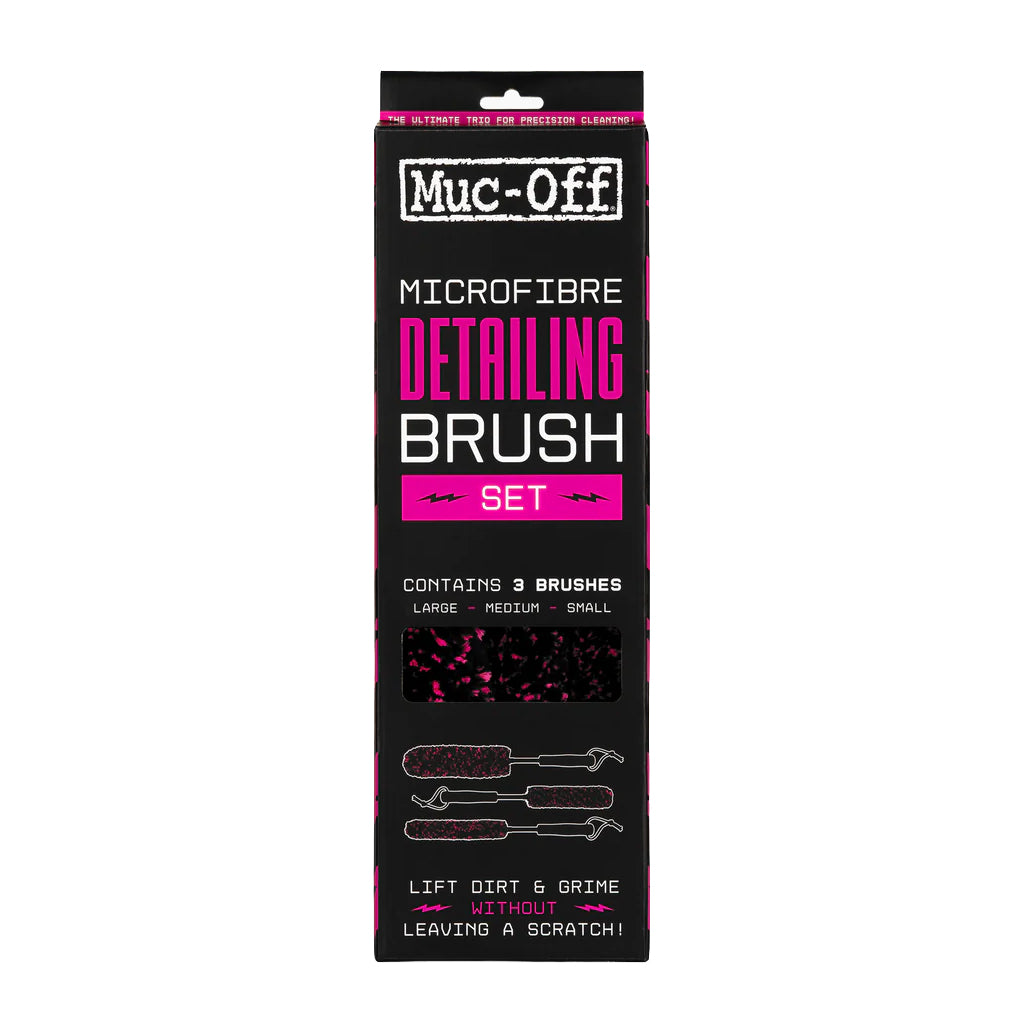 Muc-Off Microfibre Detailing Brush Set x 3