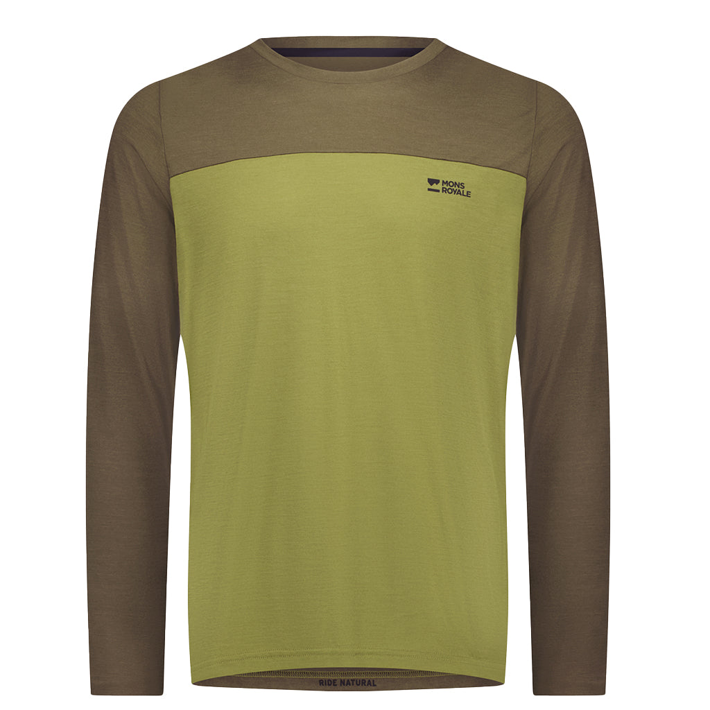 Mons Royale Men's Diversion Merino Bike Jersey Long Sleeve