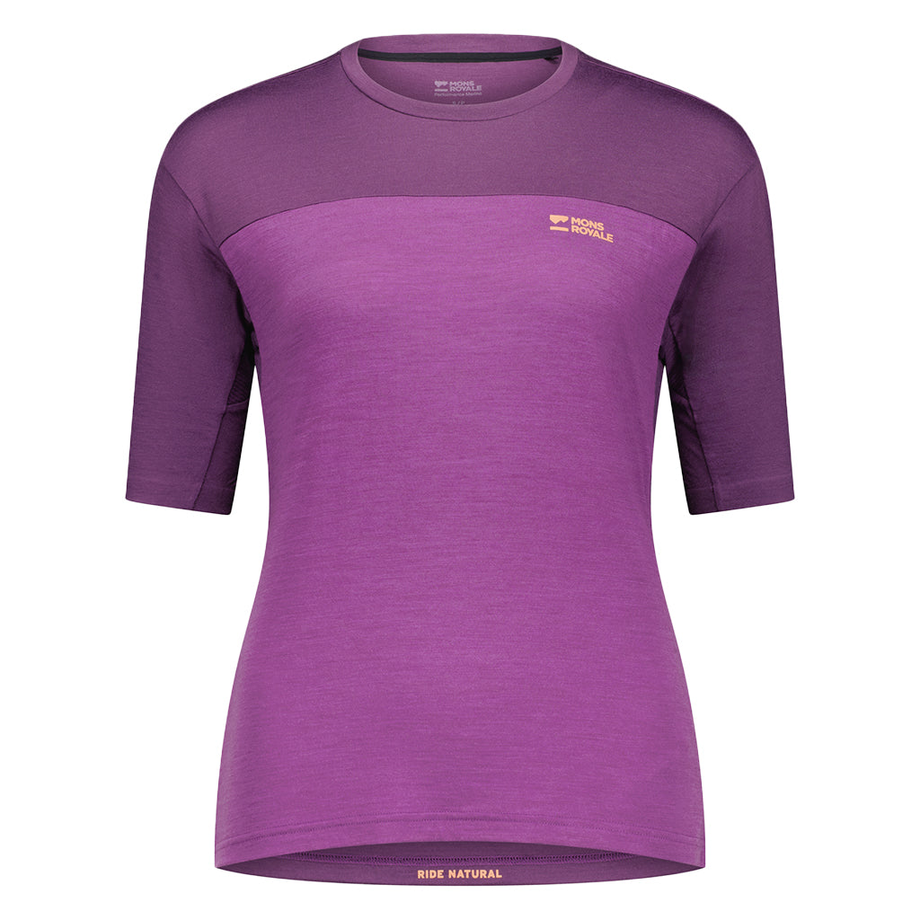 Maillot de vélo à manches courtes Diversion en mérinos pour femme Mons Royale