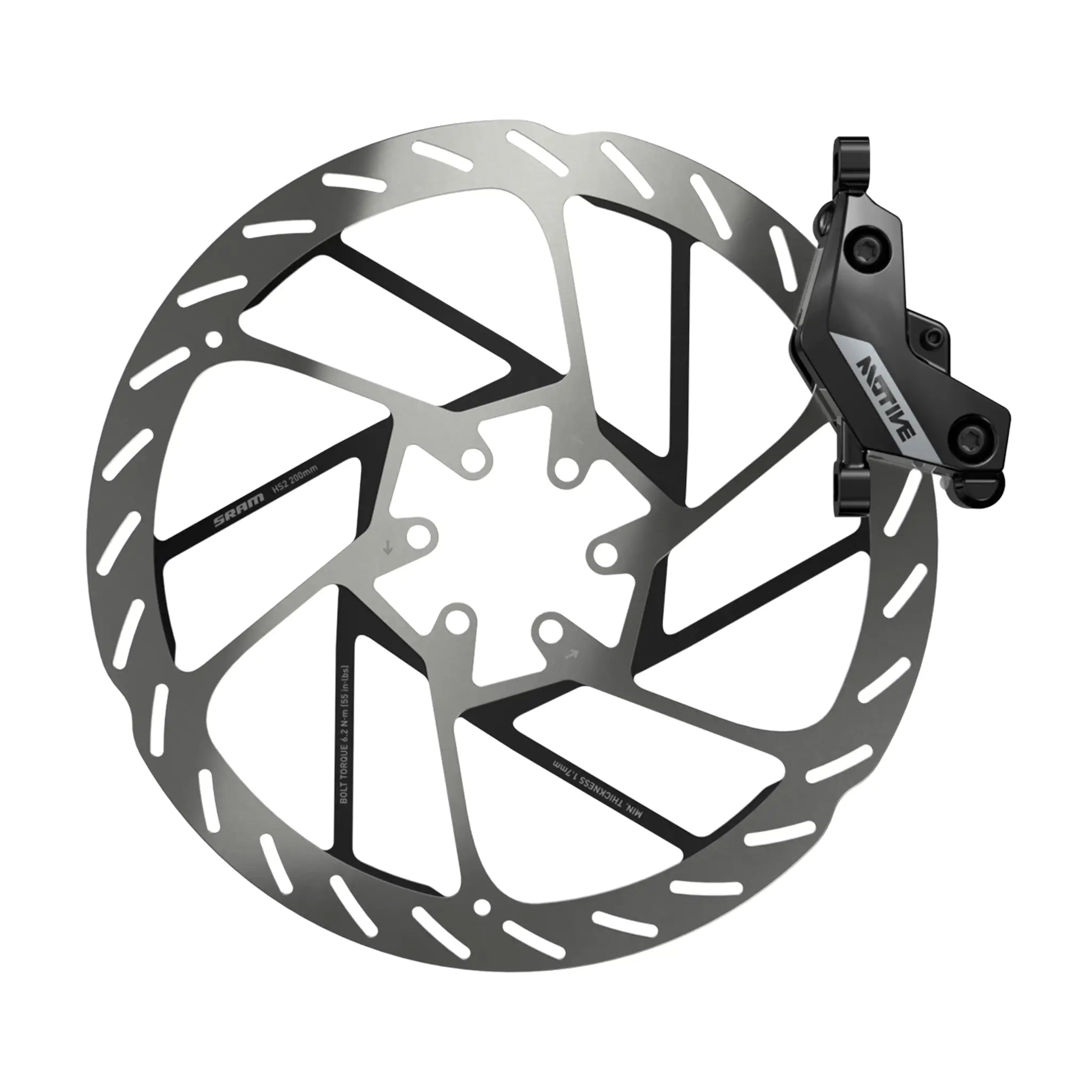 Freins à disque hydrauliques SRAM Motive Silver A2 MTB à montage sur cadre