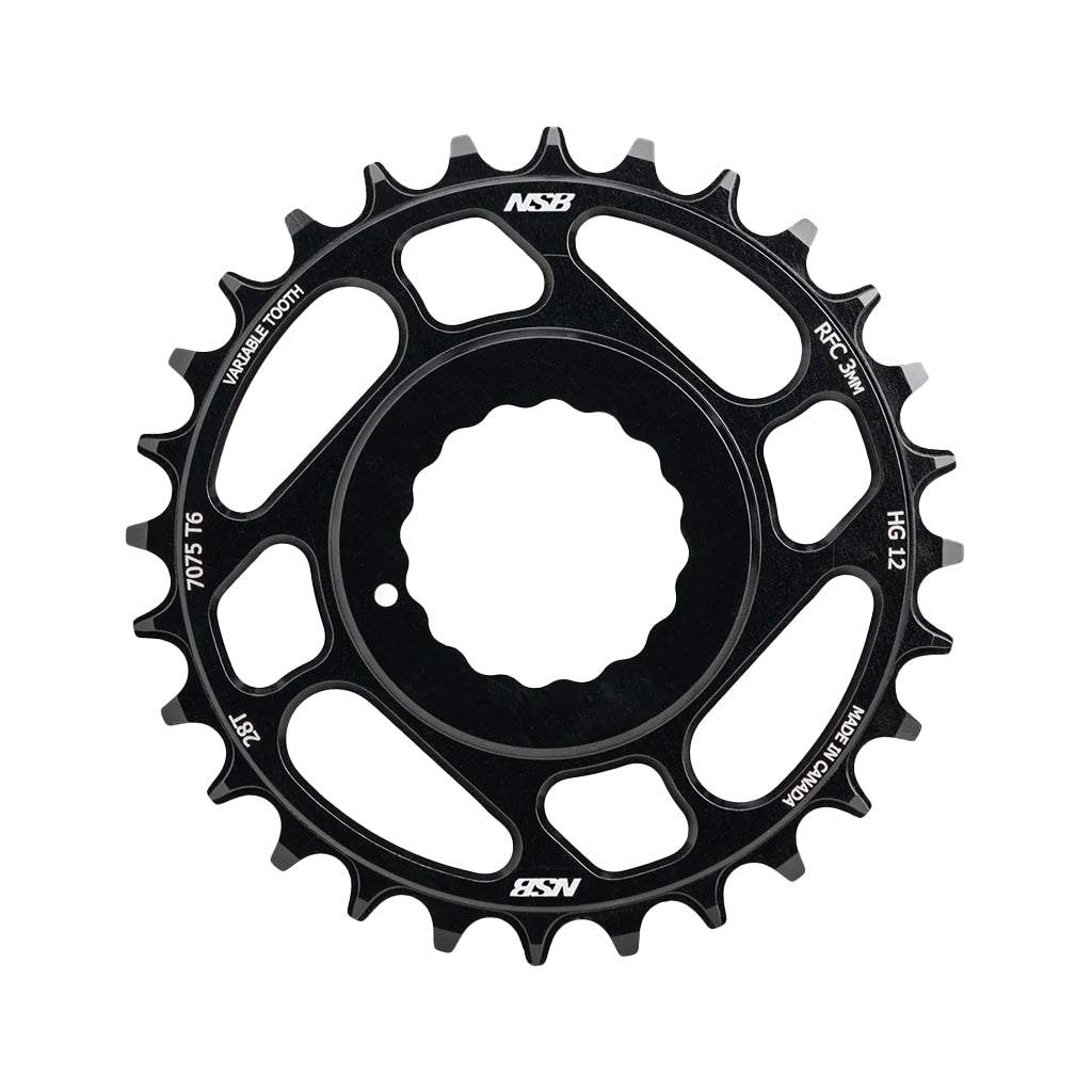 North Shore Billet Variable Tooth Chainring Direct Mount Shimano 12-Speed RaceFace Cinch Boost