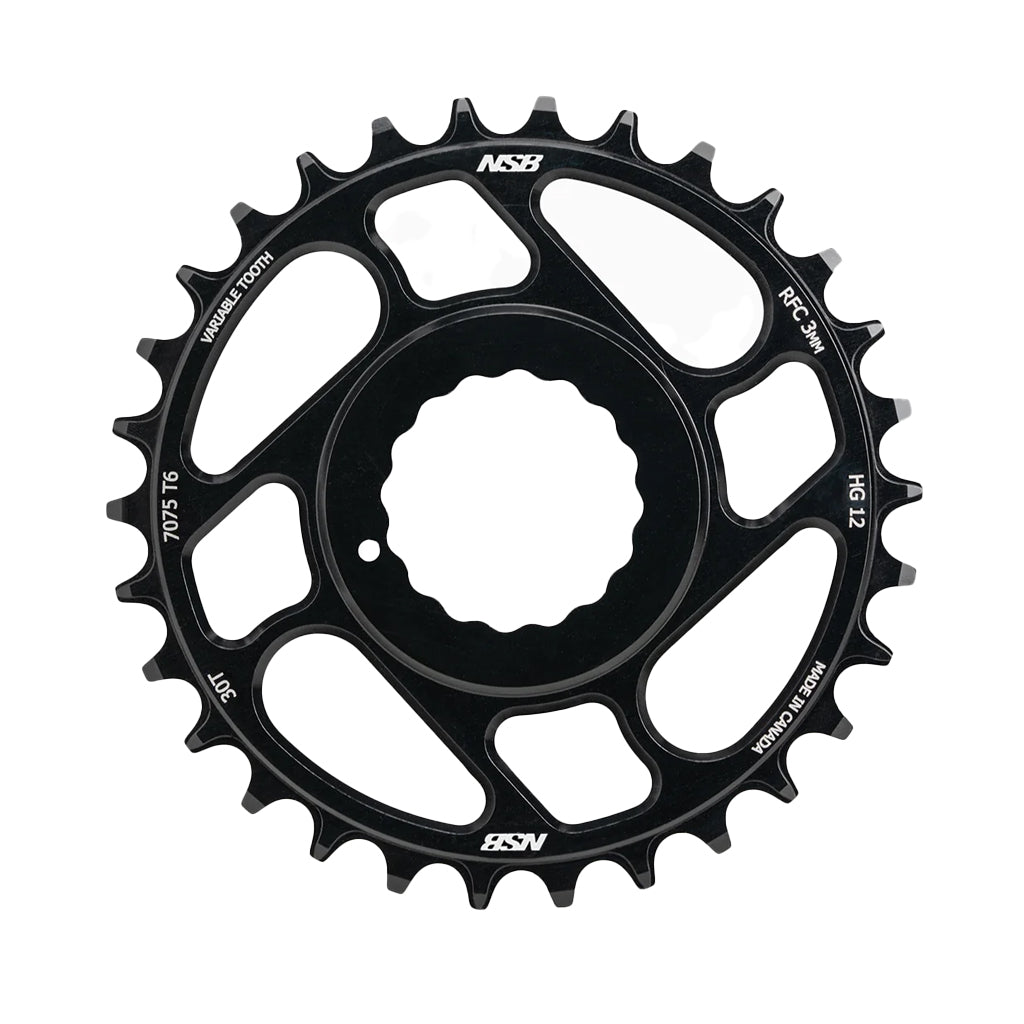 North Shore Billet Variable Tooth Chainring Direct Mount Shimano 12-Speed RaceFace Cinch Boost