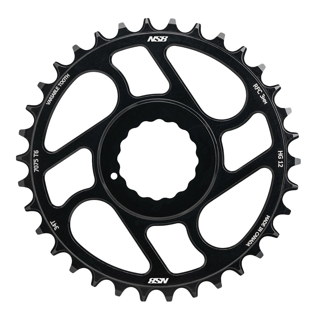 North Shore Billet Variable Tooth Chainring Direct Mount Shimano 12-Speed RaceFace Cinch Boost