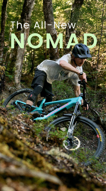 Person riding a Santa Cruz Nomad