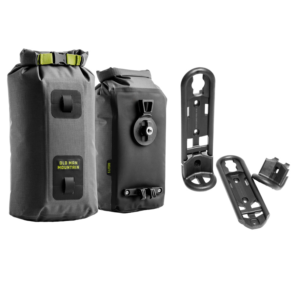 Old Man Mountain 5 Litre Hemlock Bags w/Flip Cage