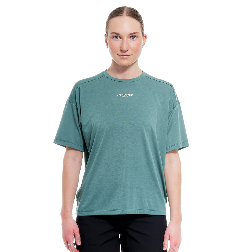 Maillot à manches courtes Peak pour femme de Peppermint Cycling Co.