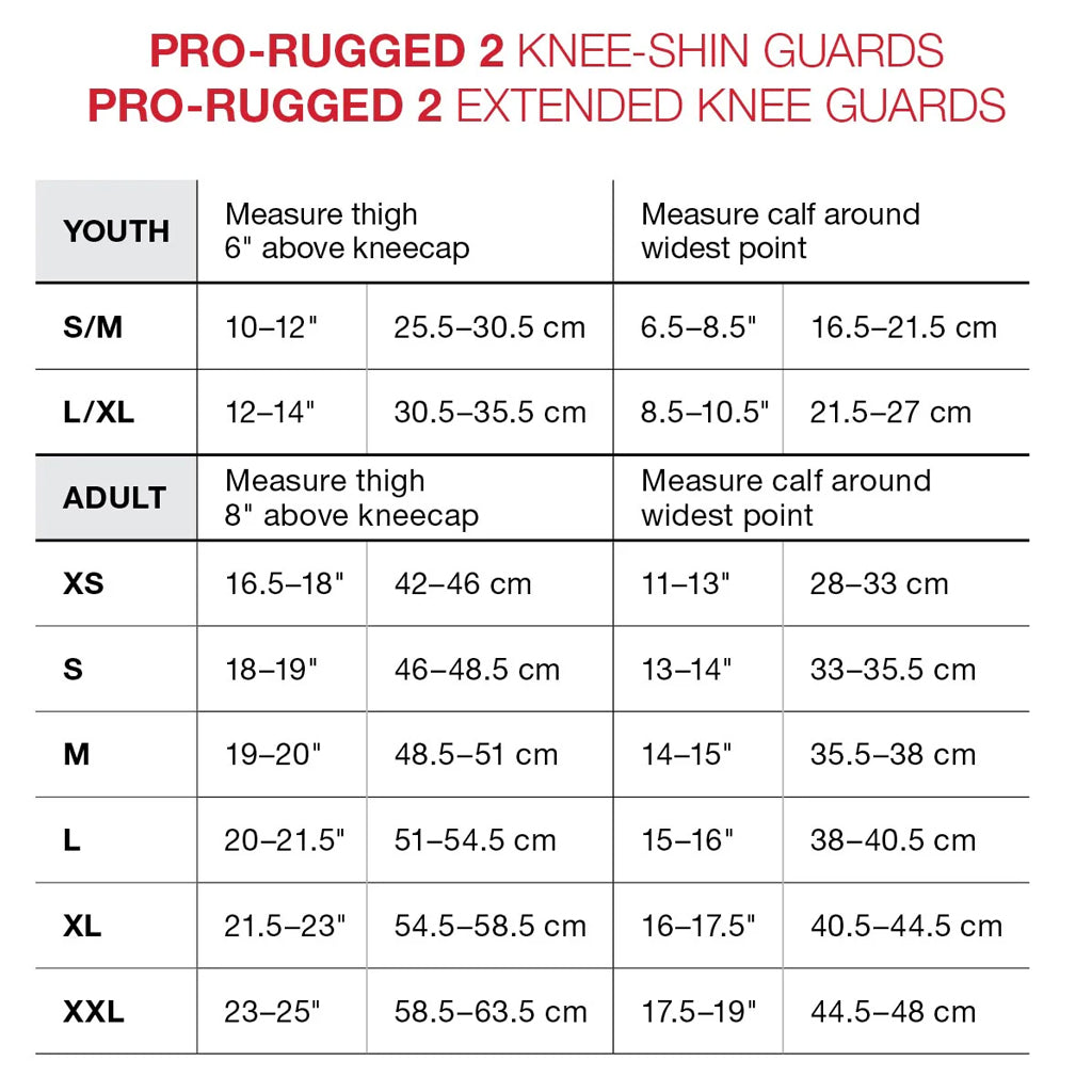 G-Form Youth Pro-Rugged 2 MTB Extended Knee Guards