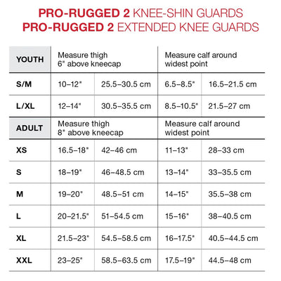 G-Form Youth Pro-Rugged 2 MTB Extended Knee Guards