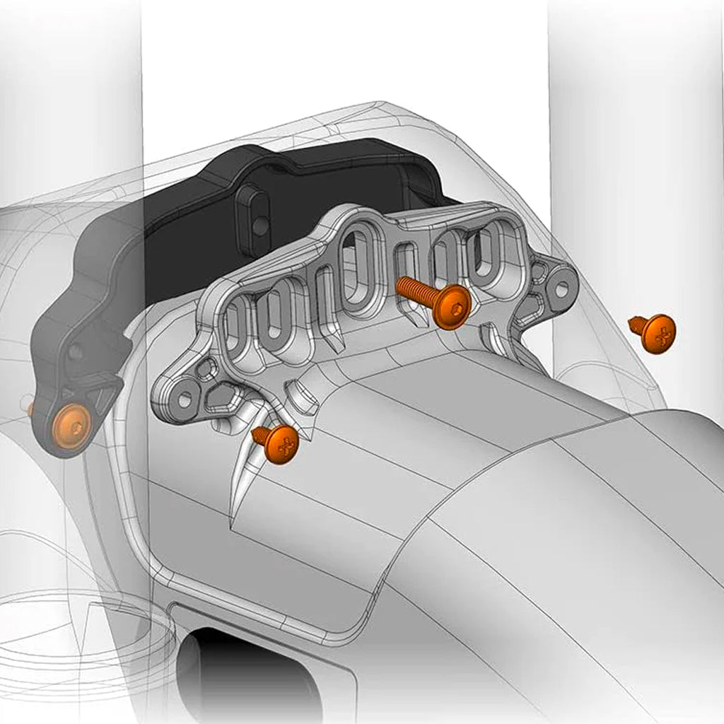 Mudhugger RockShox 2023 Lyrik/Pike Bolt-on Adapter Pack For Evo Mudhuggers