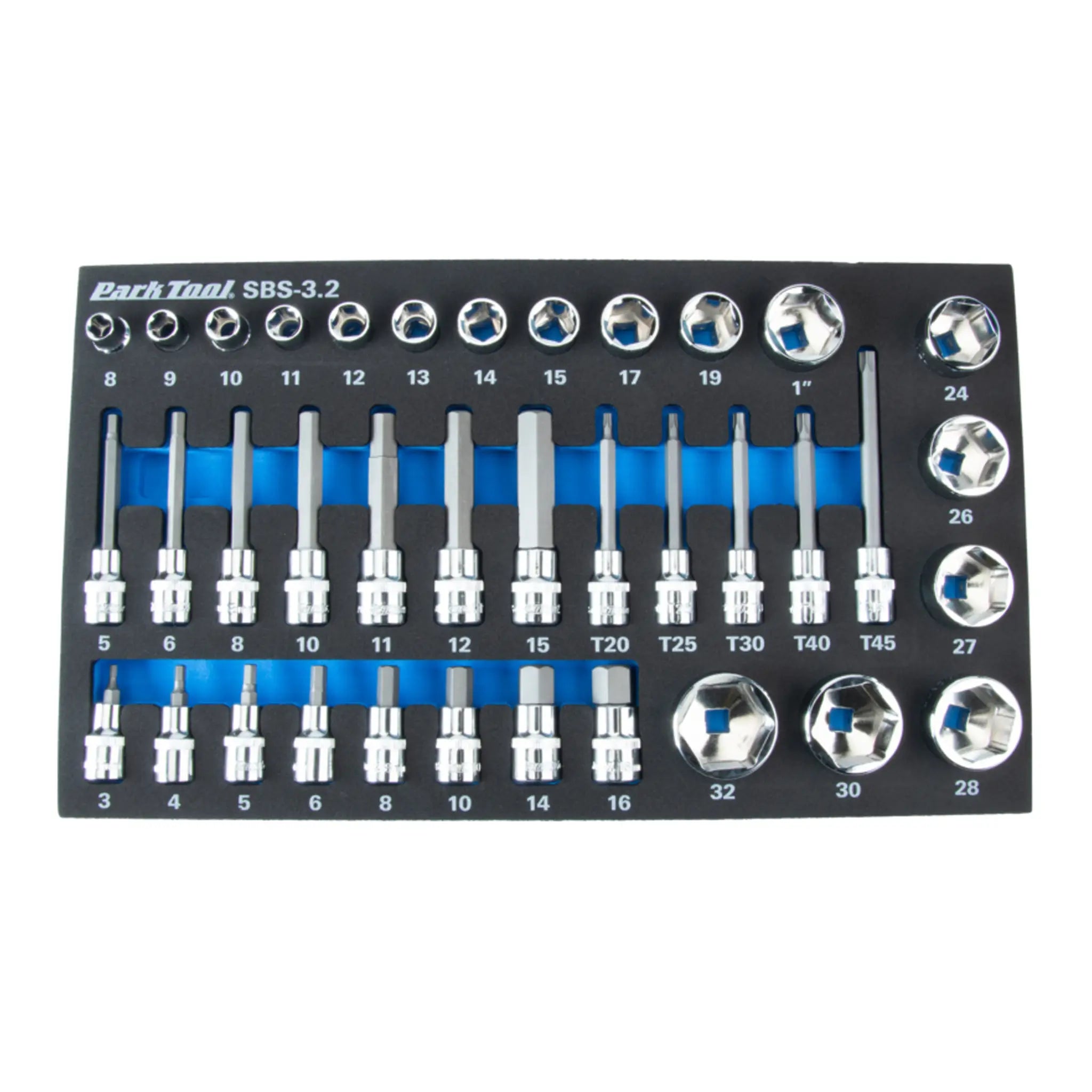 Park Tool SBS-3.2 Socket and Bit Set - 37 Piece