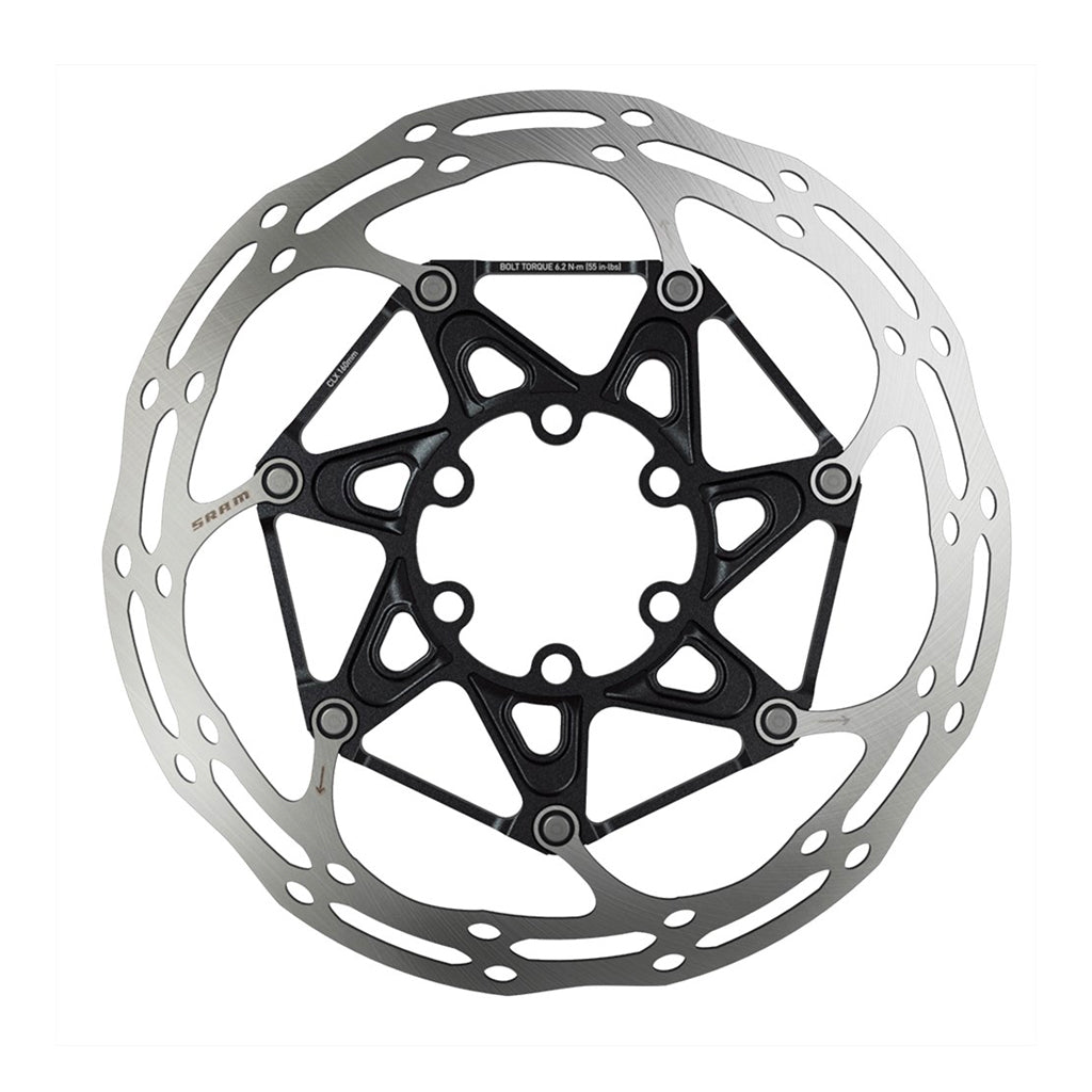 Rotor SRAM Centerline X 2 pièces arrondi 6 boulons Ti matériel