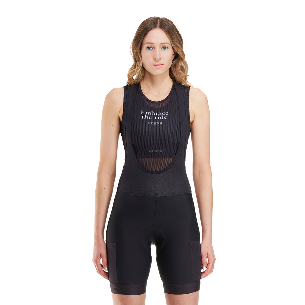 Cuissard à bretelles cargo Signature pour femme de Peppermint Cycling Co.
