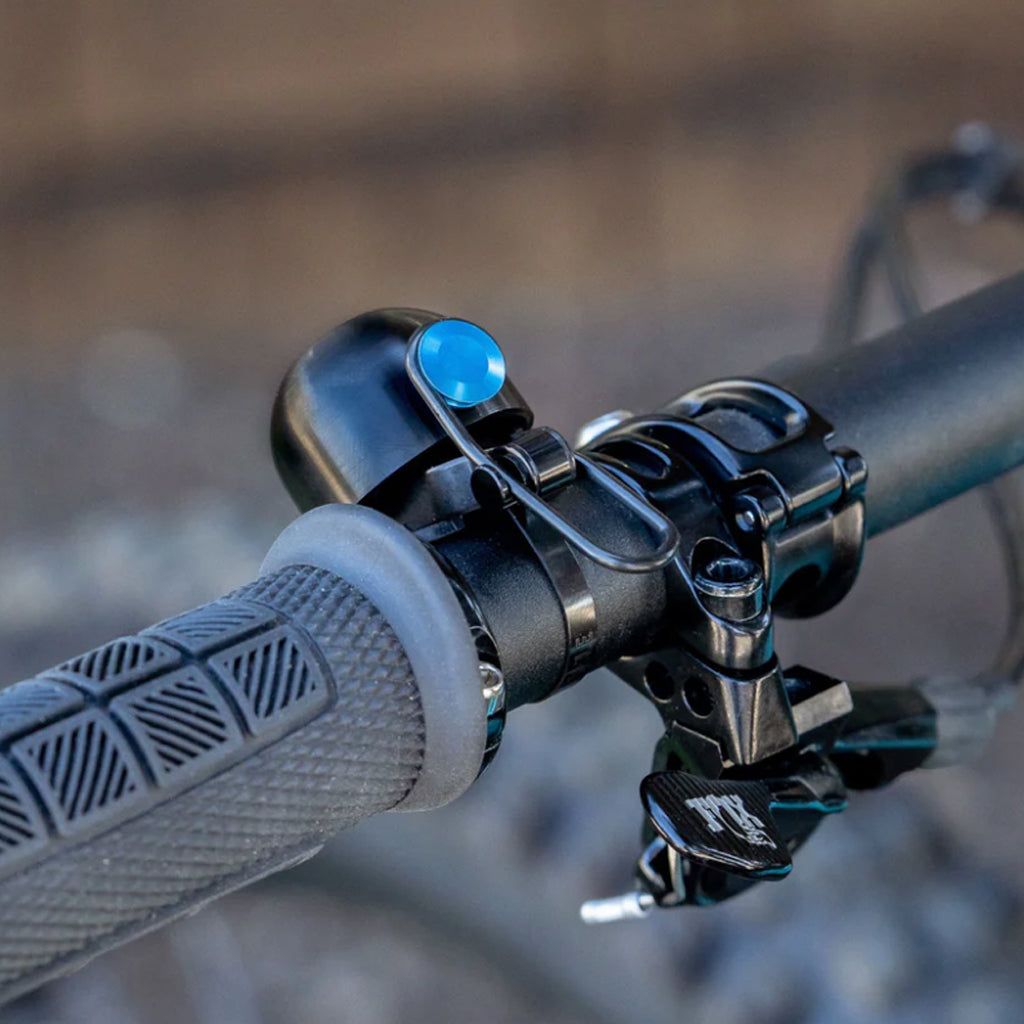 Spurcycle Bell BLACK/TURQUOISE – Steed Cycles - Main Image