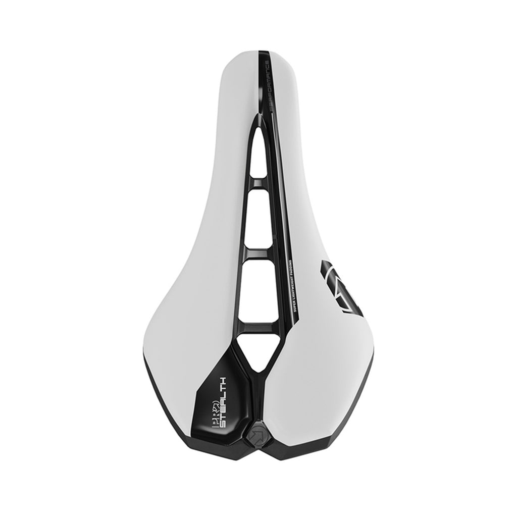 Selle de performance incurvée discrète PRO Components blanche