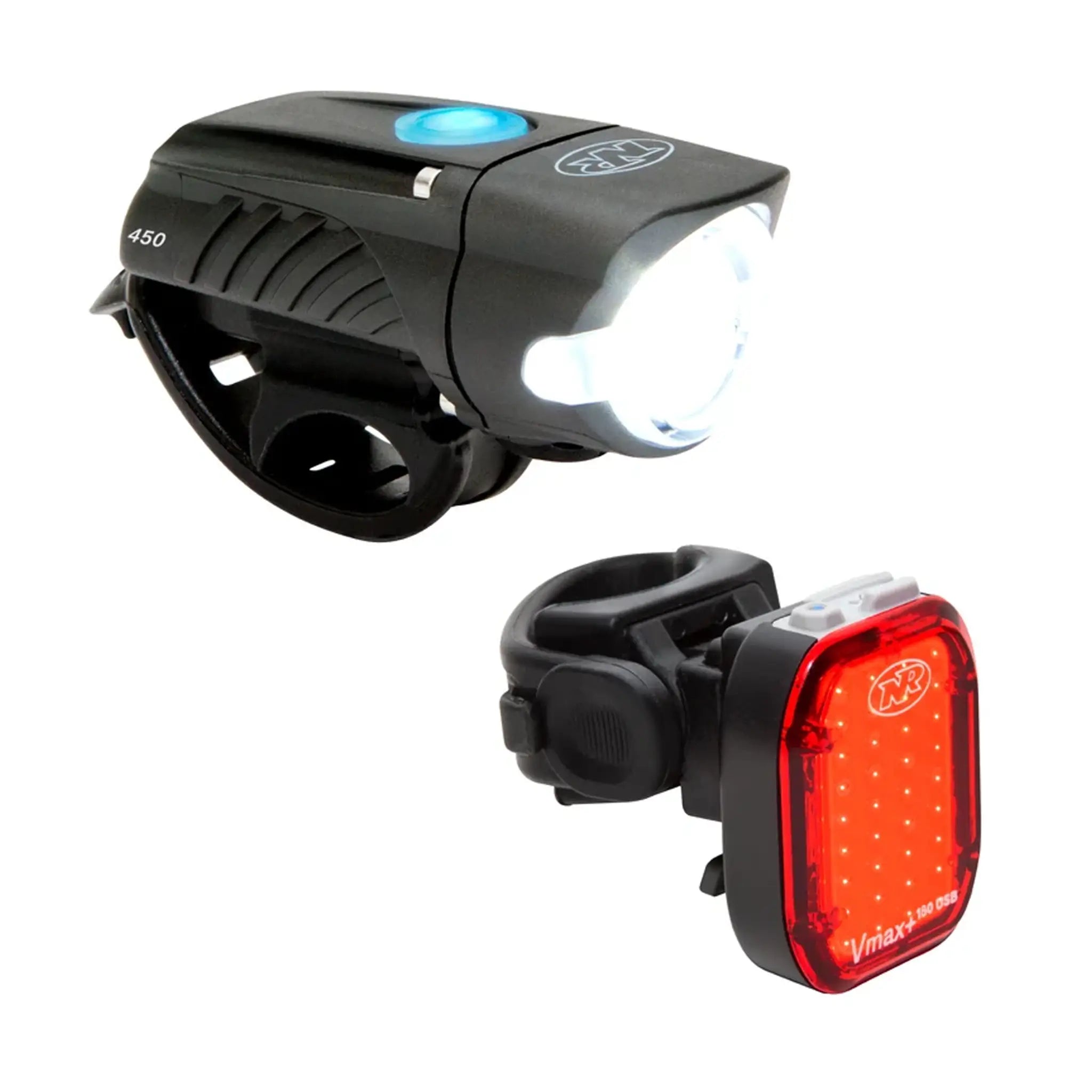NiteRider Swift 450 and Vmax+ 180 Combo Front and Rear Light Set