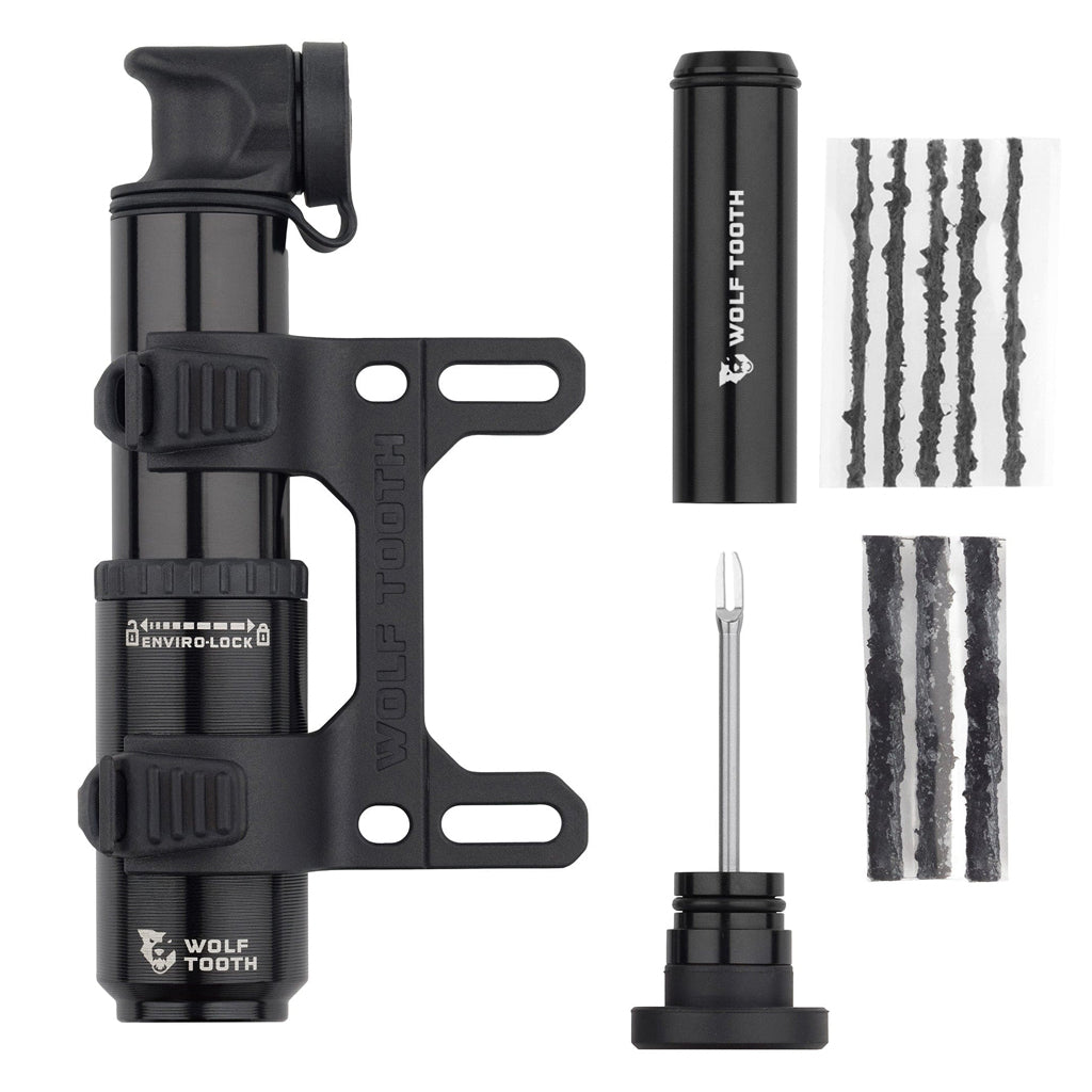 Pompe Wolf Tooth Encase 40cc avec outil de bouchon pour pneu tubeless