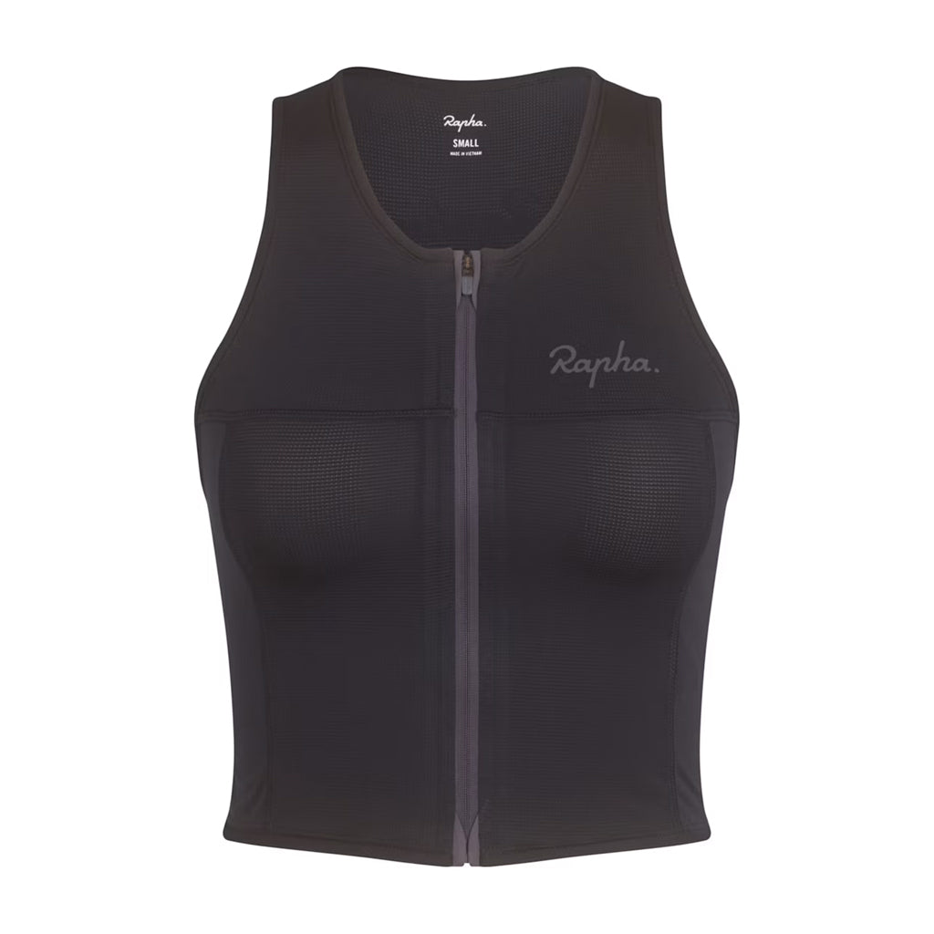 Débardeur zippé court pour femme Rapha