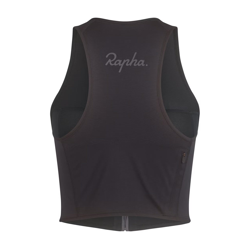 Débardeur zippé court pour femme Rapha
