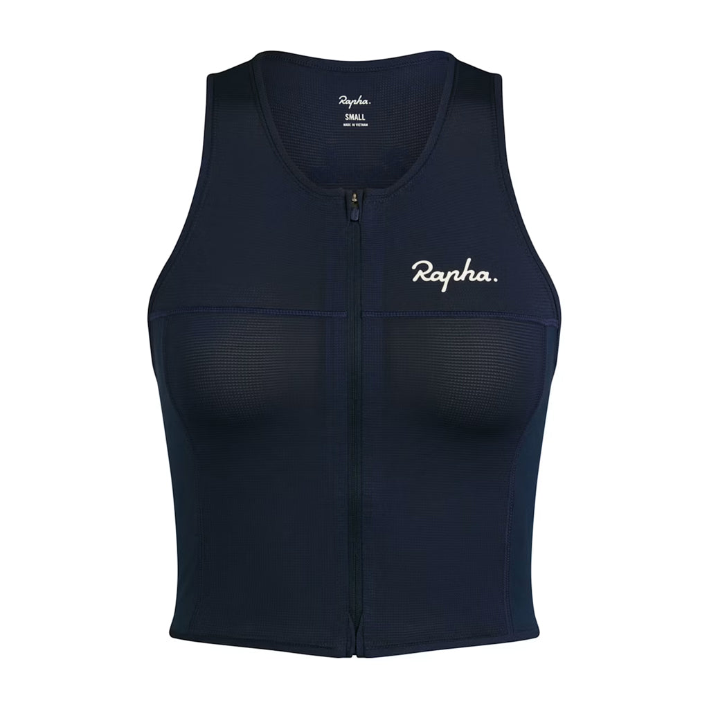 Débardeur zippé court pour femme Rapha