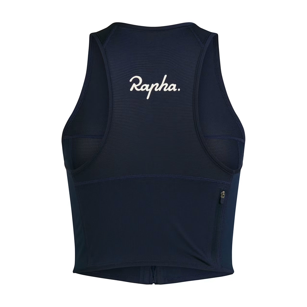 Débardeur zippé court pour femme Rapha