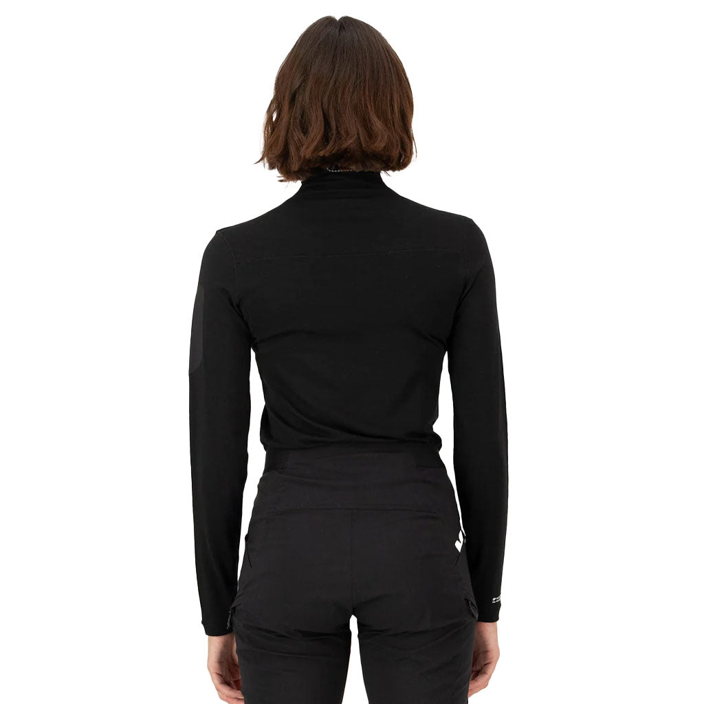 Mons Royale Women's Diversion Merino Mock Neck Jersey Long Sleeve