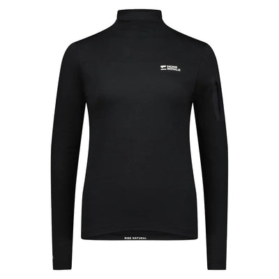 Mons Royale Women's Diversion Merino Mock Neck Jersey Long Sleeve