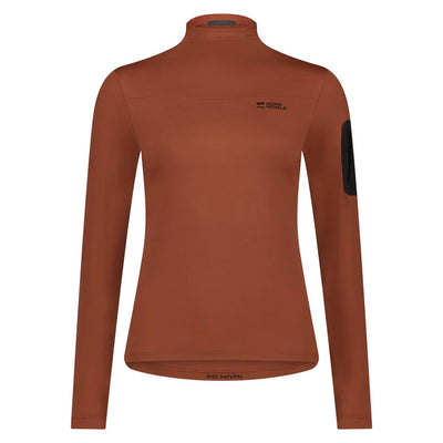Mons Royale Women's Diversion Merino Mock Neck Jersey Long Sleeve