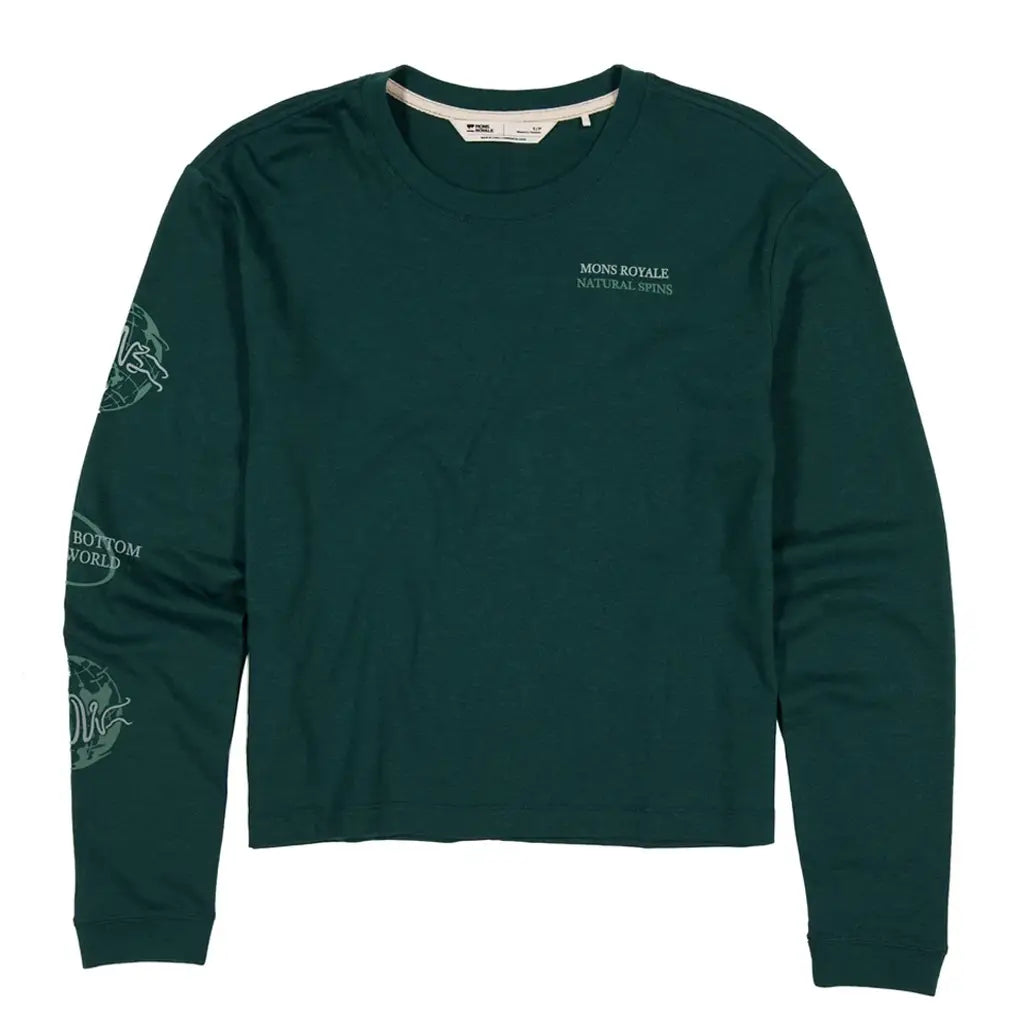 Mons Royale Women's Yonder Merino Organic Cotton Long Sleeve