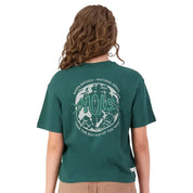 T-shirt à manches courtes pour femme Mons Royale Yonder en mérinos et coton biologique